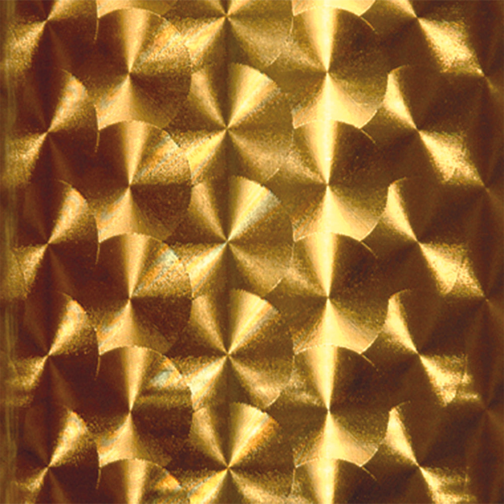 Sign Gold - Real 22 Karat Gold Leaf Vinyl Engine Turn Large